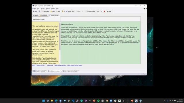 Organizing Apps with Panel Interface 2023 Feb 01