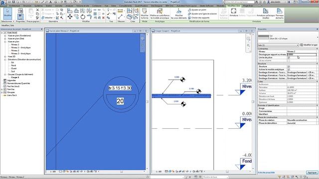 Etiquette de dalle sous Revit 2017