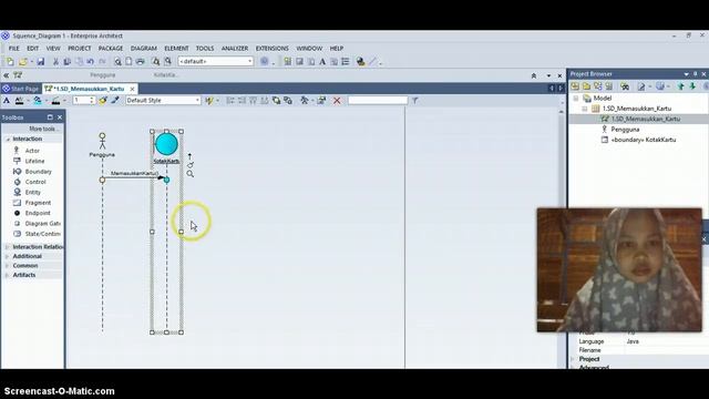 Squance Diagram 1. Memasukkan Kartu