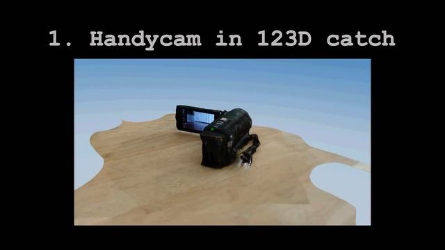 AutoDesk 123D Catch | Matchmover | Sony Handycam HDR-CX115