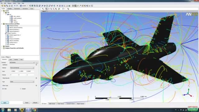 Air Fighter Wind Tunnel Simulation ANSYS Fluent   YouTube