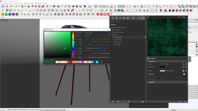 Sketchup - Vray - Jak zrobic material weuluru? Tutorial, Poradnik