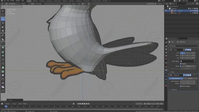 Toucan Bird Modeling in Blender 2.93