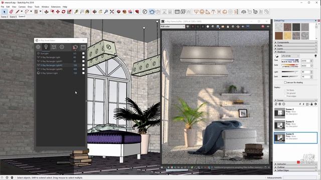 Production Rendering in V-Ray - See SketchUp tutorials for beginners