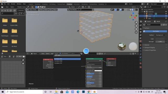 Blender Chinese tutorial: Random color in Blender 2.82.Blender 2.82中的随机颜色设置中文教程