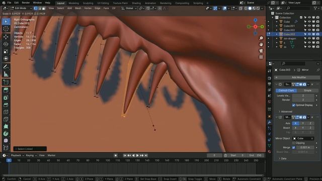 Don't show this video to Godzilla... (3d modelling timelapse)