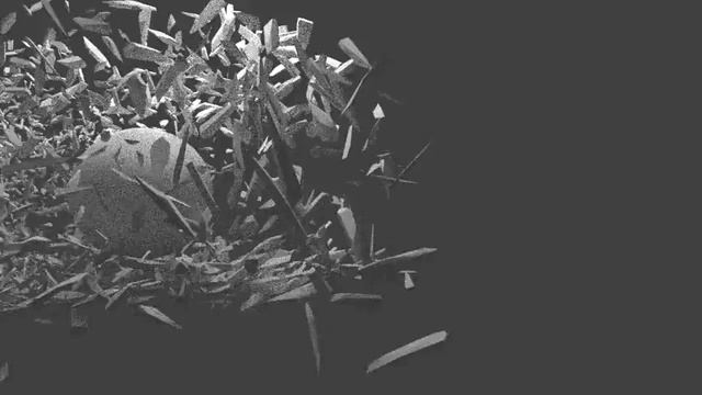 Breaking Wood Blender 3D Animation