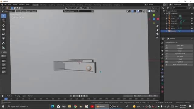 Soft body simulation In blender - beginners tutorial | Get 3D