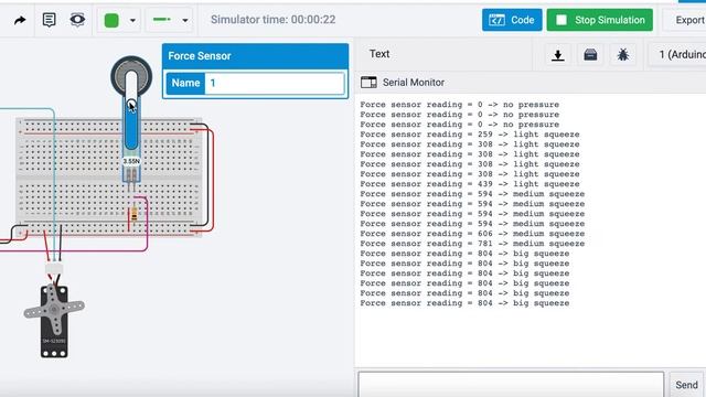 Force Sensor Servo Code