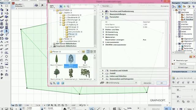 Archicad 16 simple Series   Baum audf Freifläche Mit Schwerkraft
