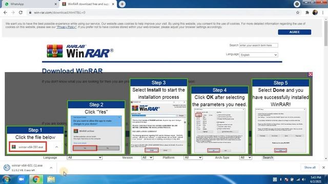 Download WiNrar in your Laptop OR PC For Free.In single click.