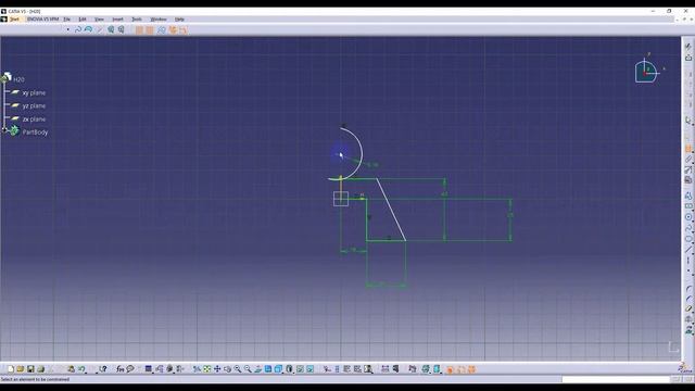 Bài tự luyện sketch số 6 trên Catia V5 | Tự học Catia mới nhất