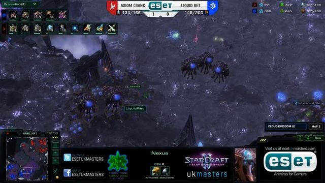 [P] Crank vs [Z] RET - ESET UK Masters Invitational Qualifer Map 2 of 3