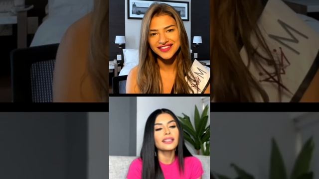 Melissa Mireles de Tamaulipas escucha los consejos de KRISTAL SILVA para Mexicana Universal