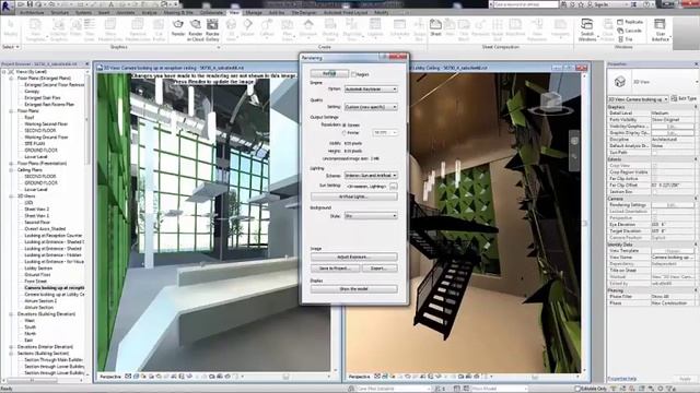 Autodesk Revit - Autodesk Raytracer rendering engine video