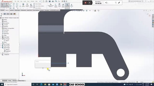 SOLIDWORKS SHEETMETAL EXERCISE #1