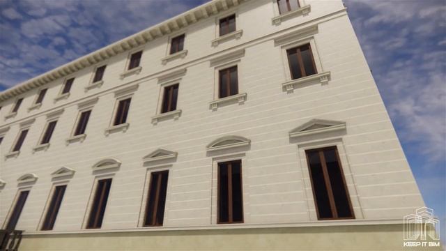 Reconstruction of Italian Building - Revit modelling, Enscape visualization