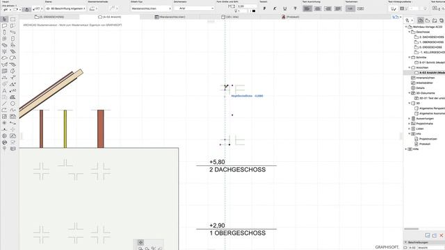 Archicad20 Ansichts Tool vereinfacht