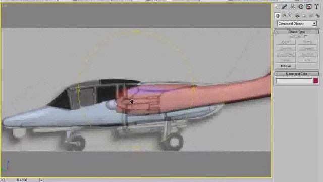 Learn how to make 3d airplane model - Canopy Cut # 3