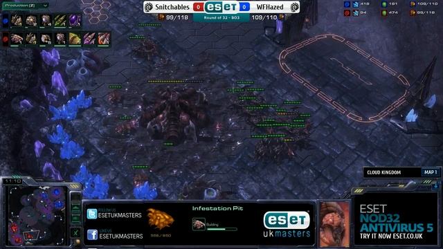 ESET UK Masters Online Qualifier #4 - [Z] Hazed vs [z] Snitchables - Map 1