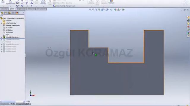 Solidworks Ders - 229 Editing Exrude Profile