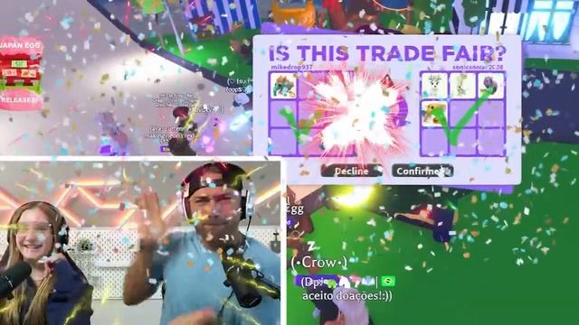 We Trade ALL NEON JAPAN Egg Pets in Roblox Adop me!