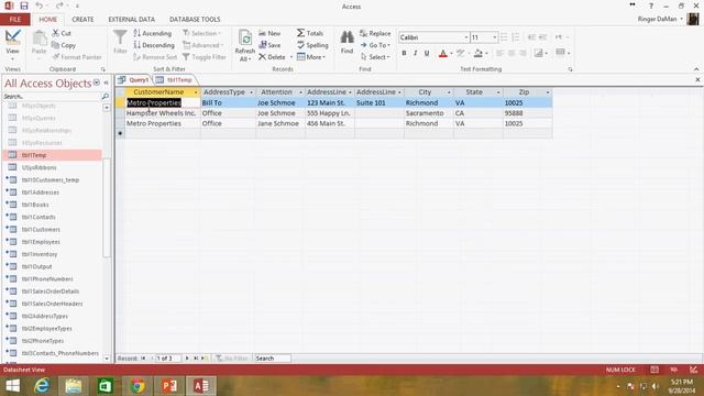 72. SQL Make A New Table From A SELECT Query (Programming In Access 2013)