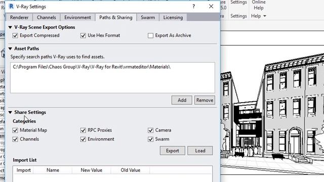 Vray for Revit Saving XML File