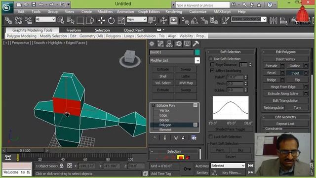 3DS Max 9 - Editable Poly - Extrude