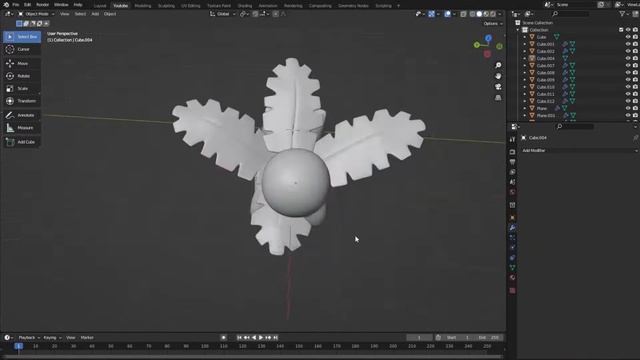 Sculpting IVYSAUR / Pokemon N°002 (Blender 3D Timelapse)