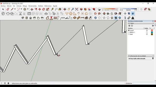 SKETCHUP ESTRUCTURA METALICA