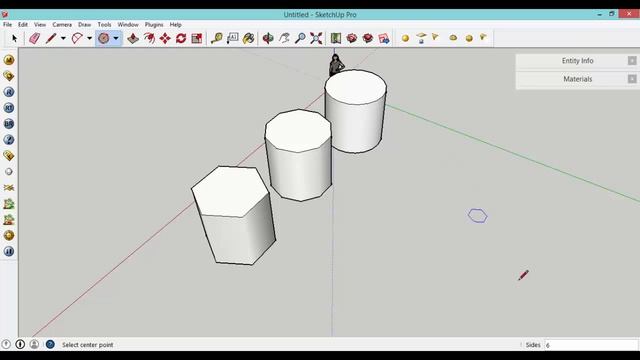 HOW TO - DRAW A CIRCLE AND POLYGON IN 120 SECONDS - SKETCHUP