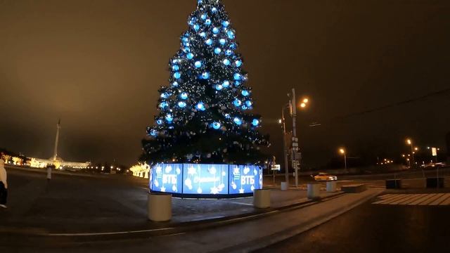 Кутузовский проспект, Новогодний Вальс, Мега Новогодний Шар, Поклонная гора!Москва 2021