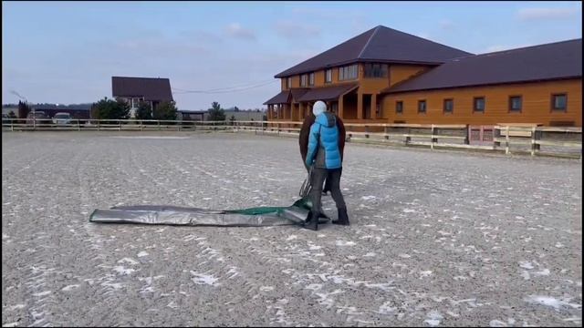 Видео 2. Ягодина София и Флокс. Приучение к тенту