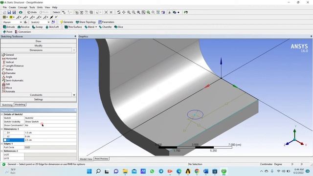Tutorial Ansys-Simple Bracket
