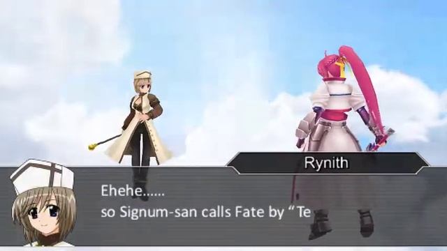 Nanoha A’s PORTABLE－THE GEARS OF DESTINY－ (Eng patch): Sequence 7 – Rynith vs. Signum