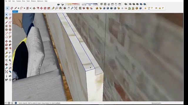 Vray sketchup interior - interior living room