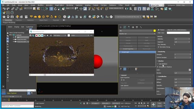 Vidro e Glitter 3ds max arnold