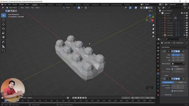 Sub-dividsion Surface Modifier Kaise use kare in Blender 3.1 / Blender Beginner modeling tutorial