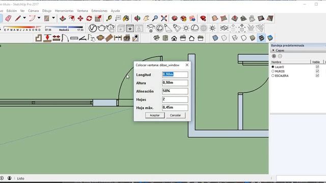 CASA EN SKETCHUP  - PLUGIN DIBAC (PARTE 1)