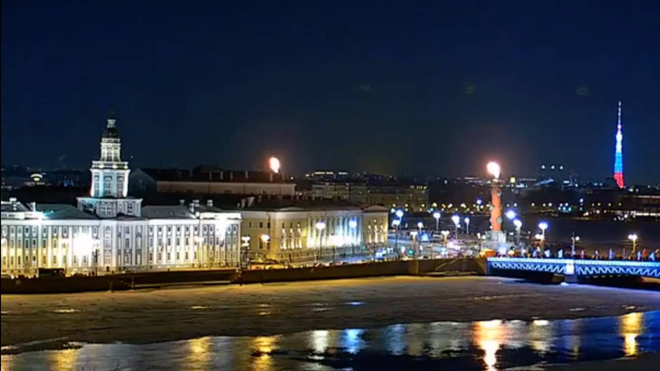 Салют 23 февраля 02.2025 в Питере #производствостанков #бодрыйдедза65леи #авсарх