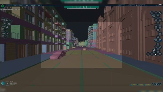 City 3D modeling in 3IXAM software