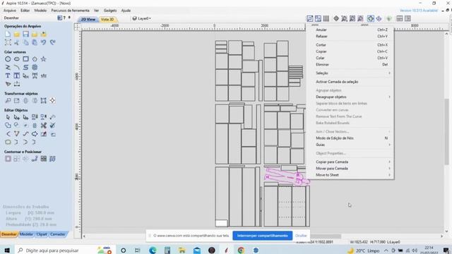 Como importar um arquivo do Sketchup para o Aspire