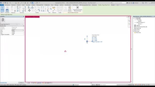 Punto de Origen y Referencia REVIT 2018