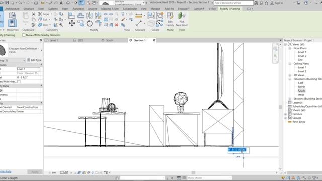 Complete Living Room Interior Modeling in Revit with Enscape #revit #enscape  12x12ft /low cost