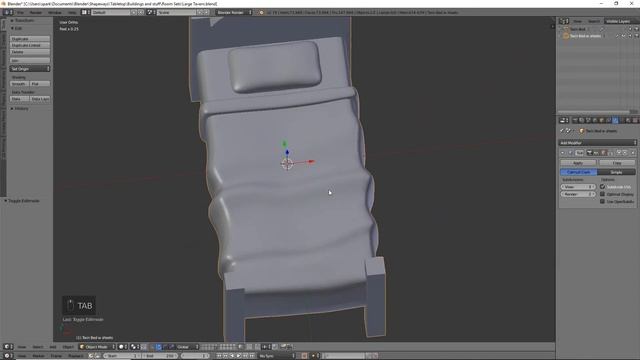 Blender Modeling Tutorial Mimic bed | D&D Inn Pt.3