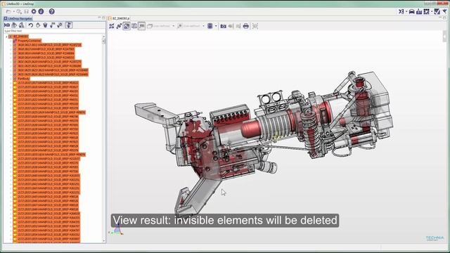 LiteDrop - Prozesslösung basierend auf dem TECHNIA JT-Viewer LiteBox3D Desktop