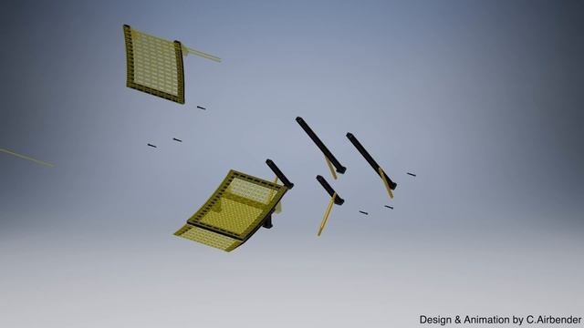 Inventor animation of portable stunt show ramps