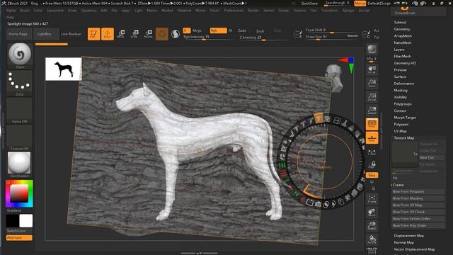 How to Paint with Spotlight in Zbrush? | Lesson 5 | Chapter 11 | Zbrush 2021.5 Essentials Training