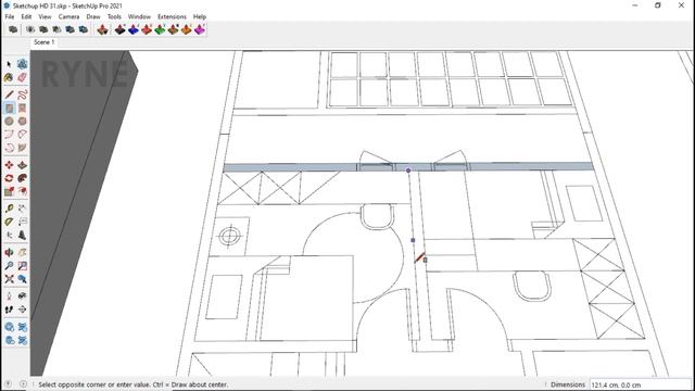 Sketchup Home Design 31 (6x13meter) + Enscape Render